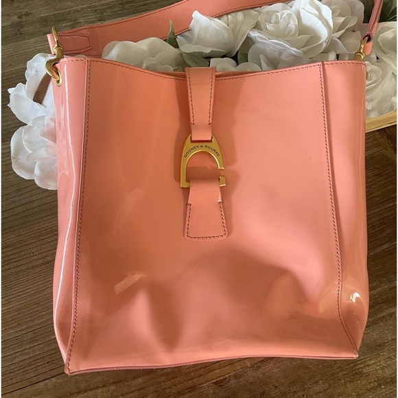 Dooney & Bourke Handbags - Dooney & Bourke Lana pink patent leather shoulder bag